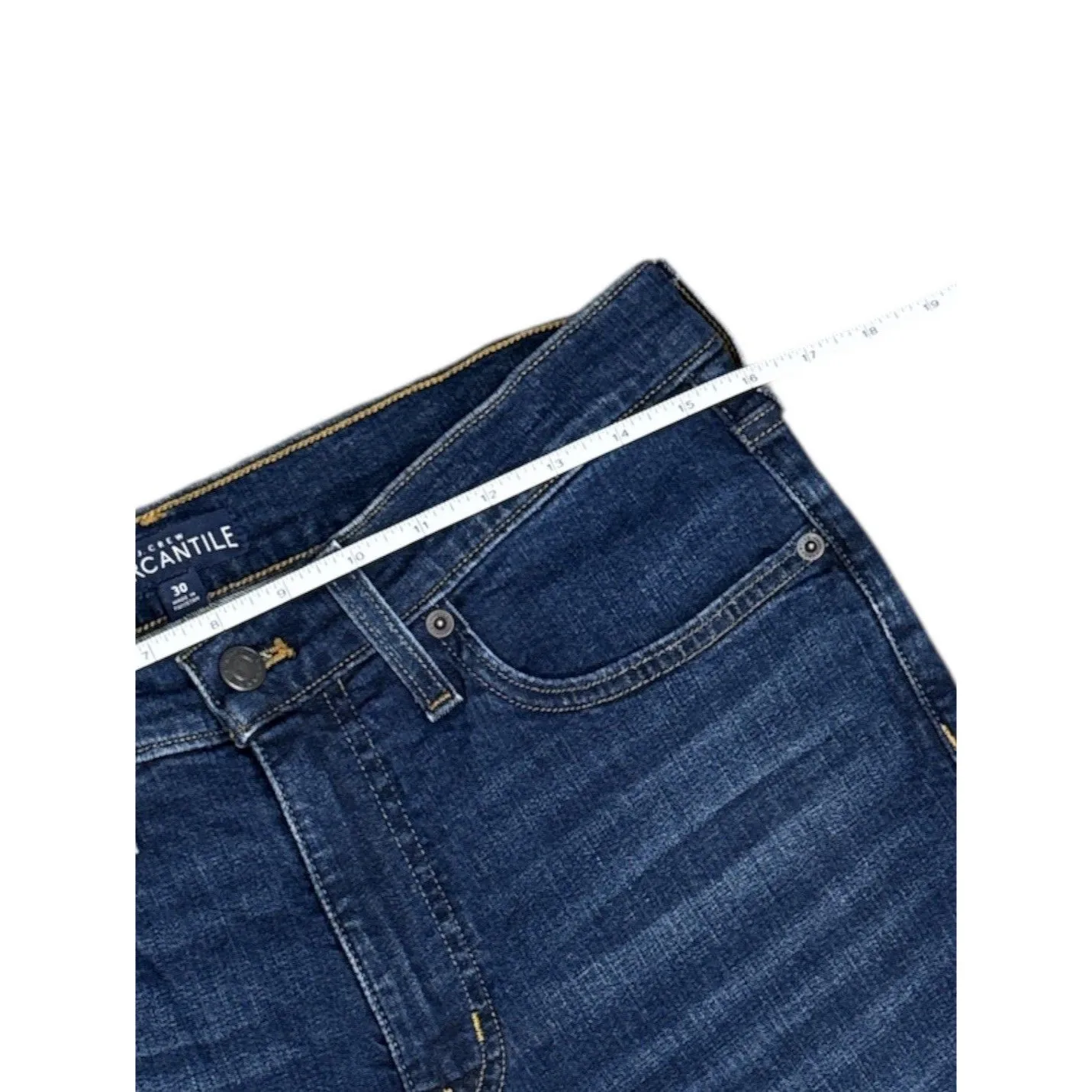 J. Crew Mercantile Bootcut Blue Denim Jeans Womens Size 30 High Waisted Boho - Image 2