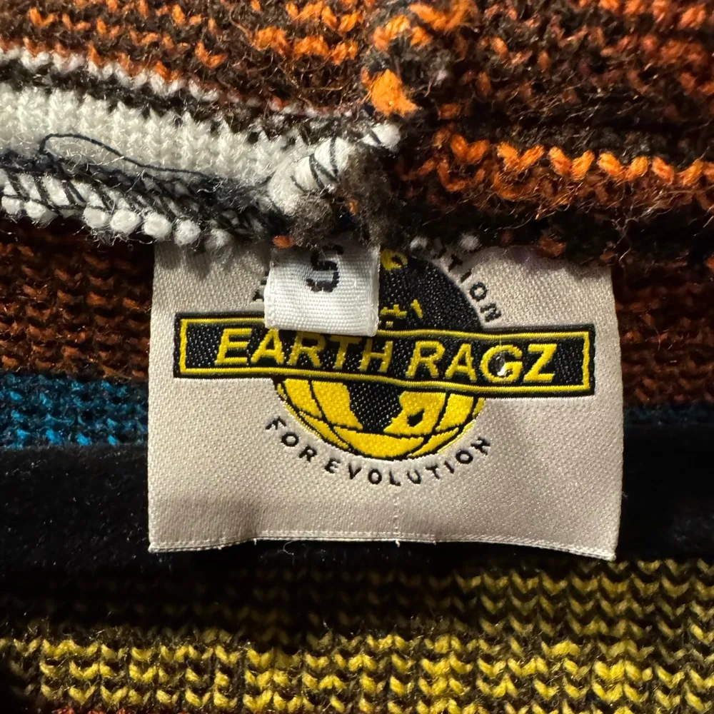 Earth Ragz Wool Cotton Blend Aztec Southwestern Hoodie Jacket Women Size Small - Image 6