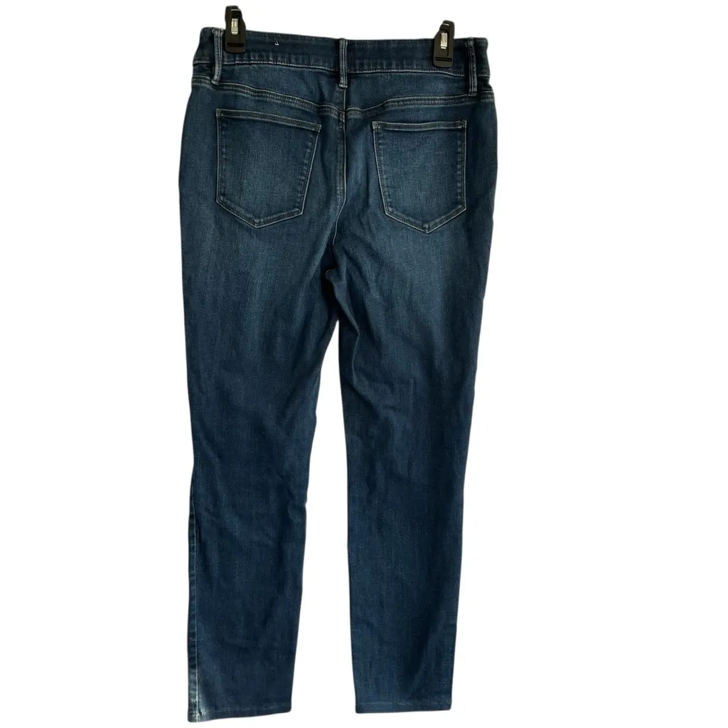 Chico’s Mid Rise Denim Blue Jean Stretch Waist Distressed Skinny Women Sz 0R=4R - Image 2