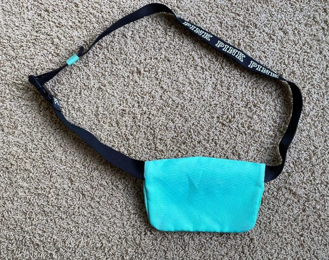 VS Pink Fanny Pack In Teal Color - Image 4