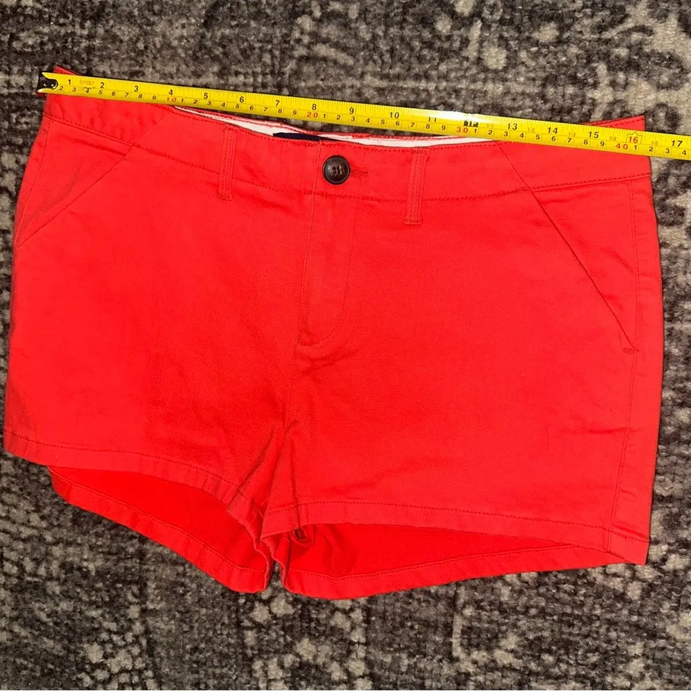 SuperDry NWT Women’s Size 8 Apple Red Cotton Blend Chino Hot Shorts - Image 7