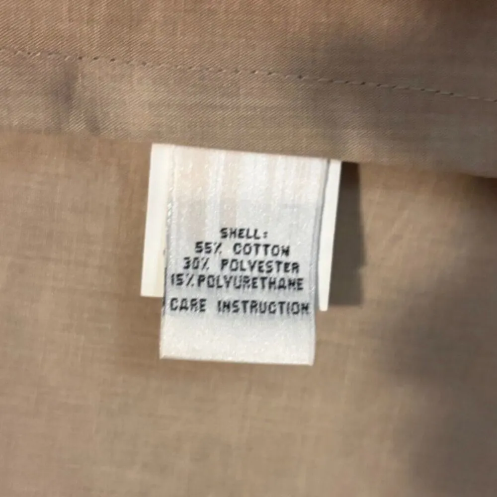 Larry Levine SPORT Trench Coat Rain Jacket Womens Small Black Lined Button Close - Image 3