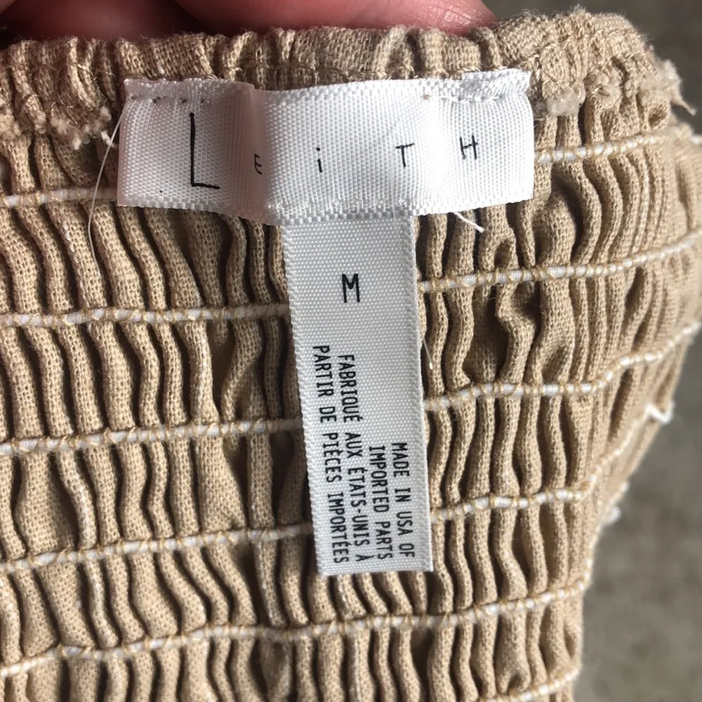 Leith 2 piece high rise pants and crop top set, size medium - Image 7