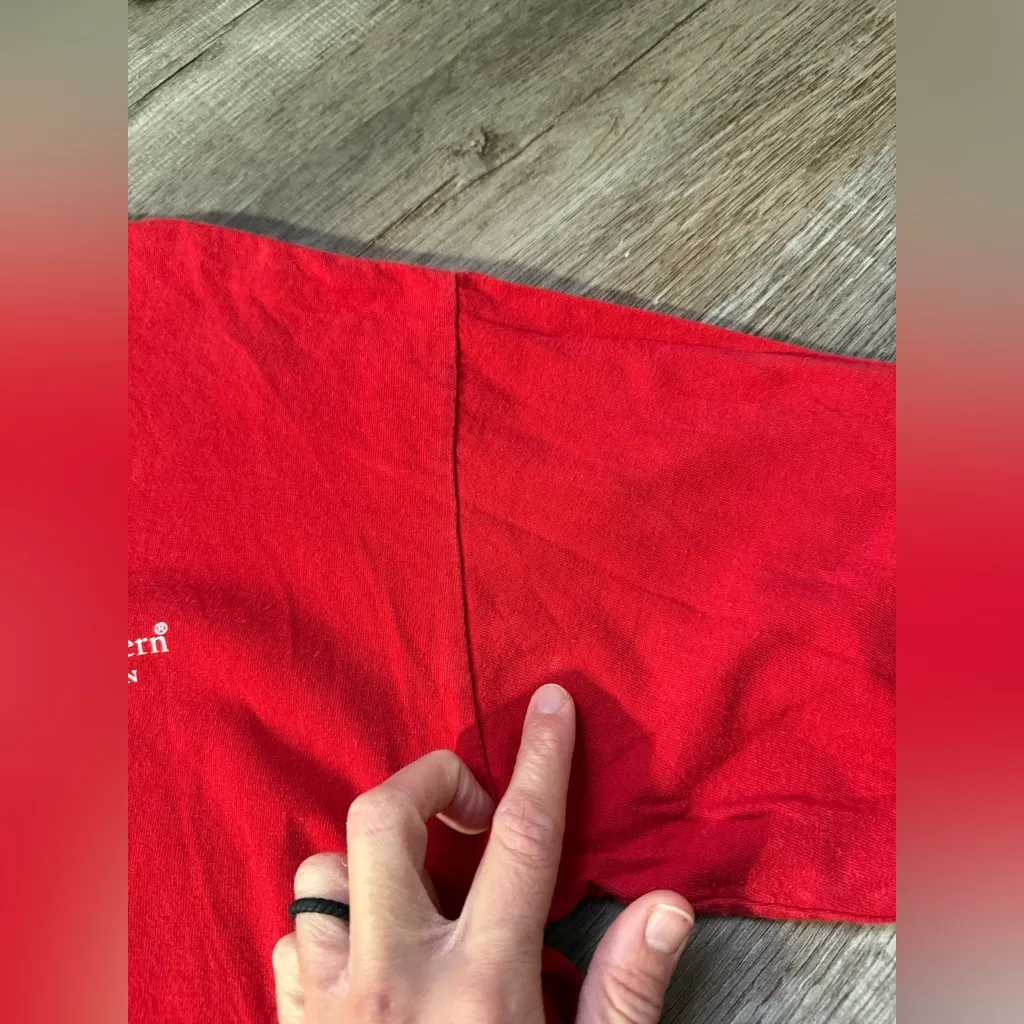 Simply Southern Red Christmas Happy Owl Long Sleeve T-shirt Size M - Image 4