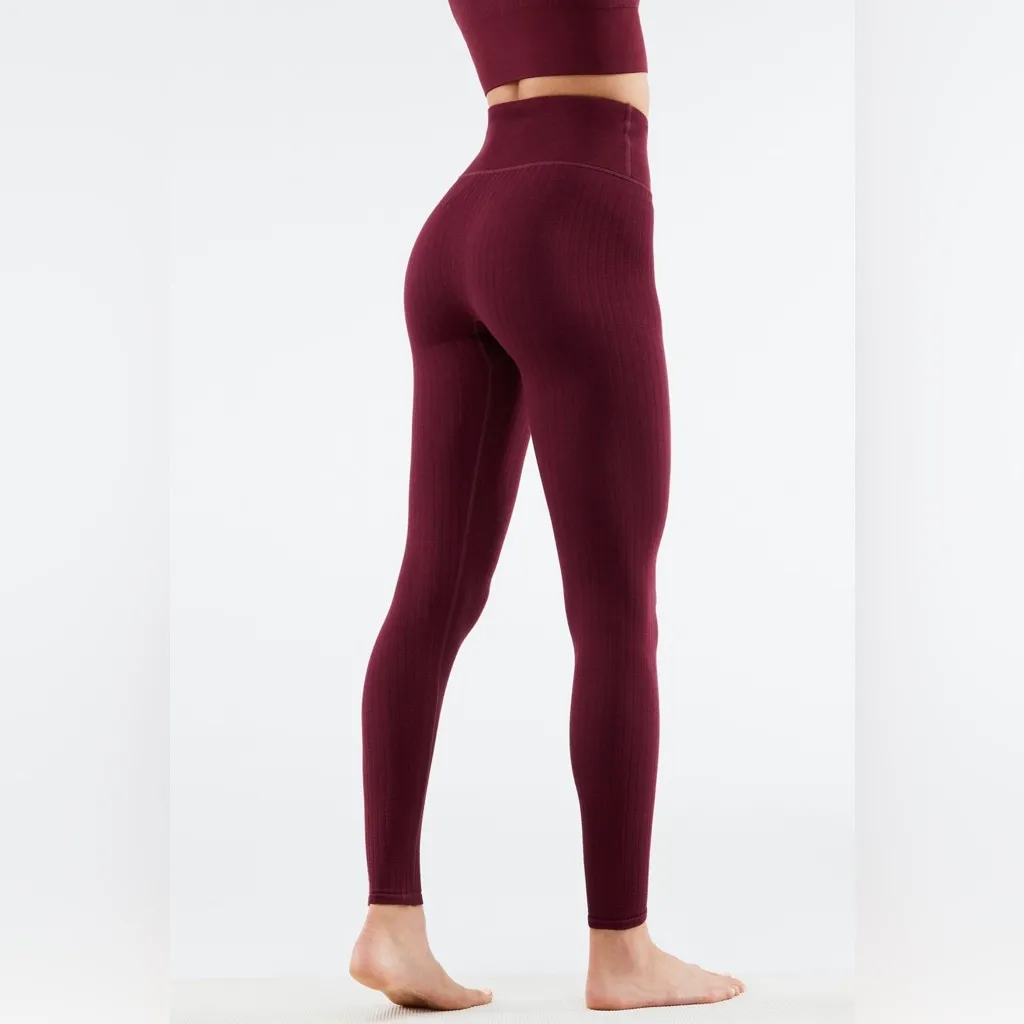 Fabletics Ribbed Seamless High-Waisted Legging Size Small - Image 2