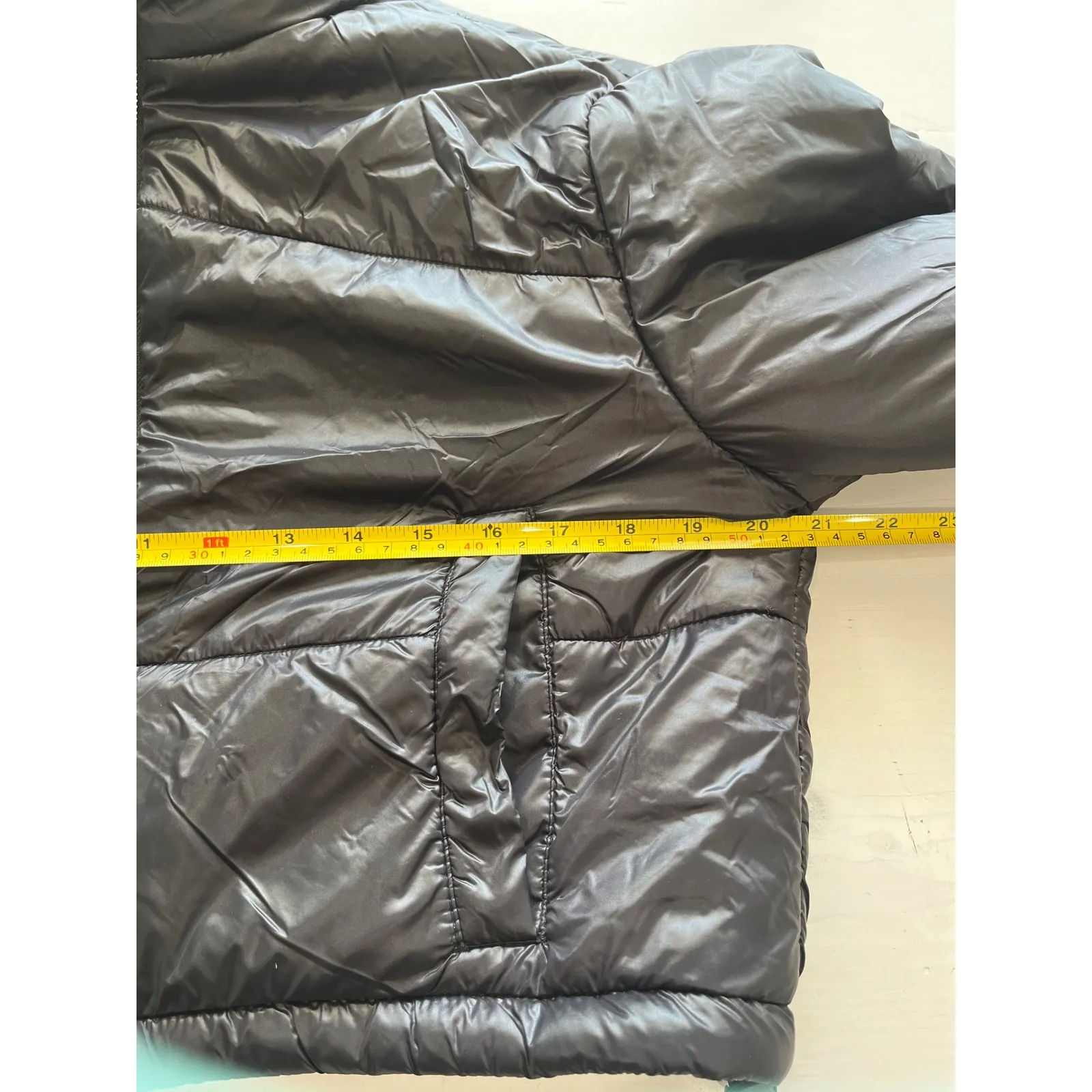 ANWND Cropped Puffer Jacket Full Zip‎ Quilted Lightweight Black Size S - Image 7