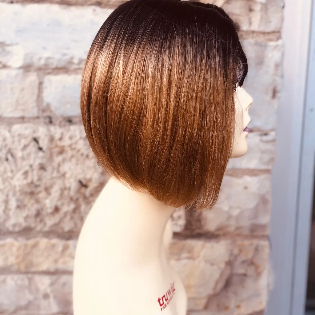 100% human silk bob ombré wig Lacefront 2020 - Image 7