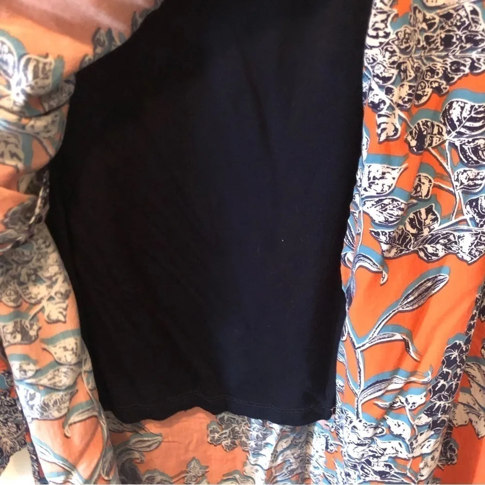 Cabi Style #5250 Calypso Skirt Sz. M Maxi Floral Orange Blue Fall Colors - Image 6