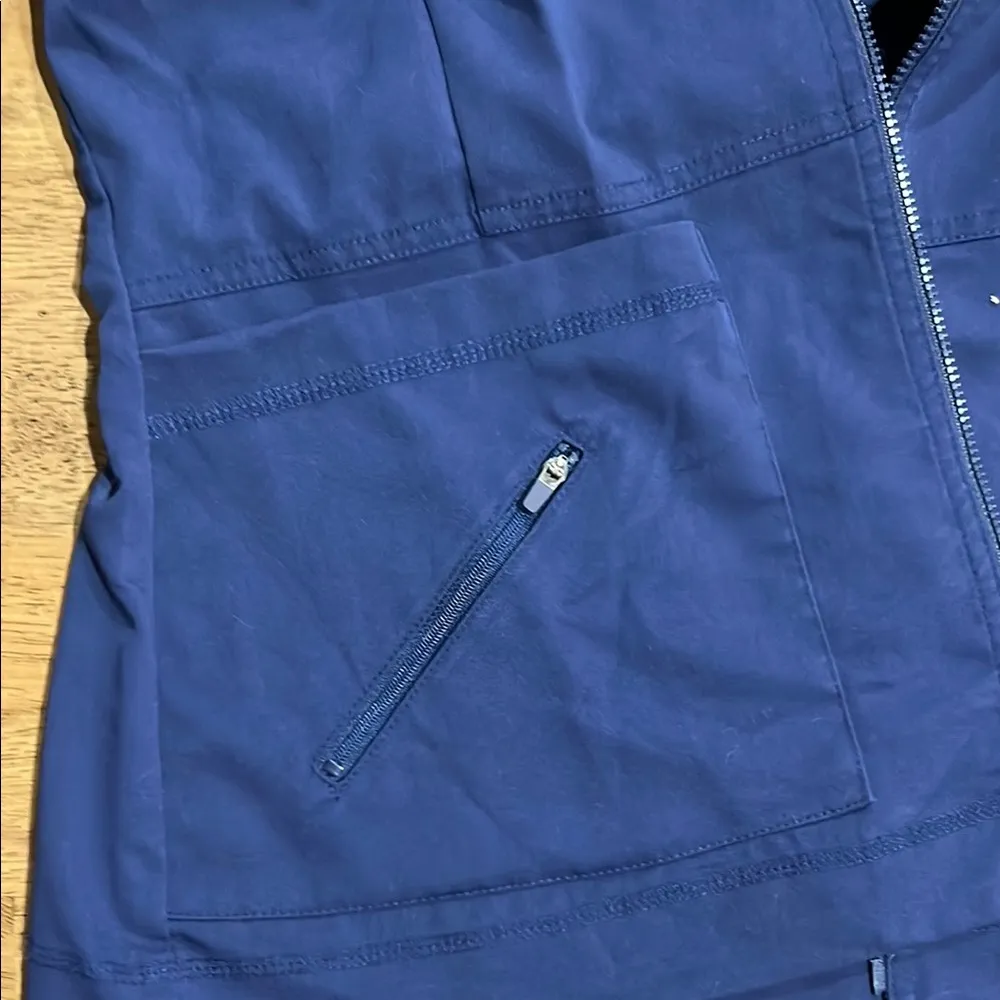 Grey's Anatomy Navy Scrub Jacket with Full-Length Zipper - Image 3