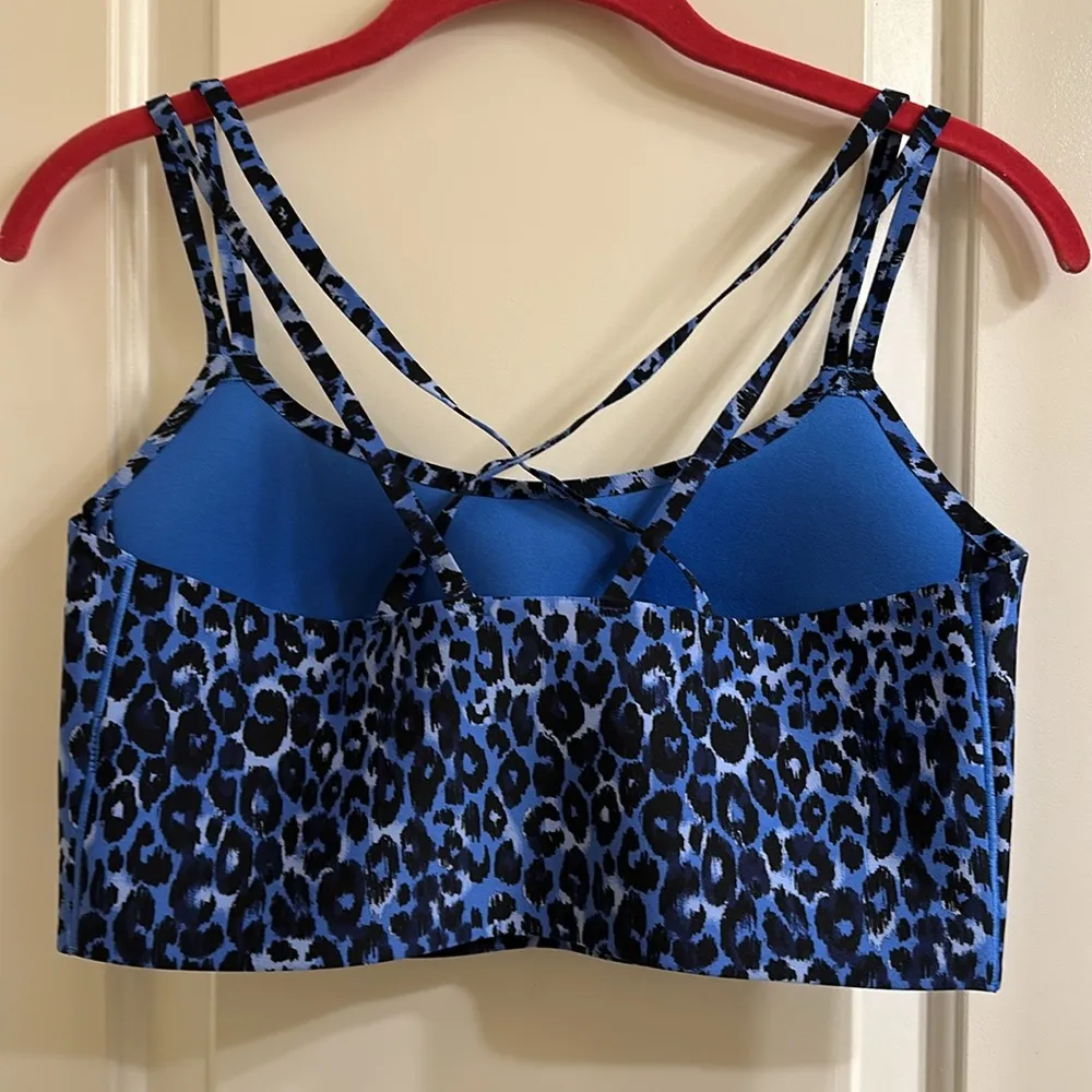 Aerie Offline Real Me Hold Up Sports Bra Large Cobalt Blue - Image 7