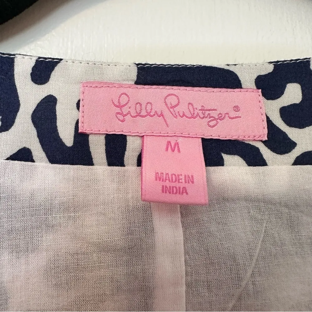 Lilly Pulitzer Courtney Tunic Dress Coral Printed Beaded - Image 3