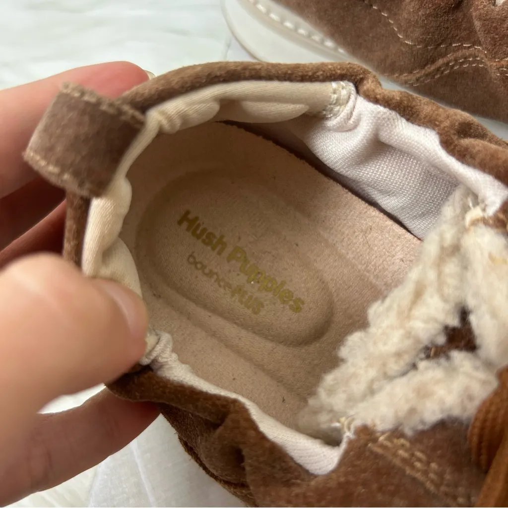Hush Puppies Bounce Plus Faux Suede Sherpa Casual Sneakers Size 8 - Image 6