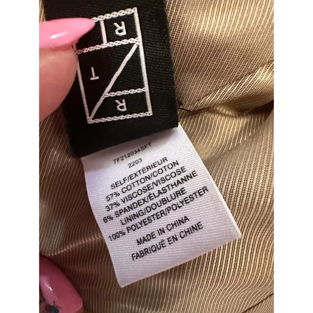 Derek Lam 10 Crosby Arwen Jacket Size 2 Khaki Excellent Condition - Image 6