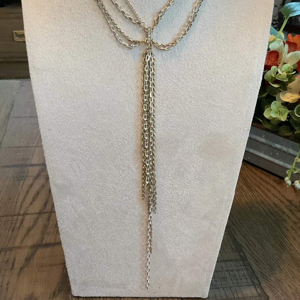 American Eagle Outfitters Gold Multi-Layer Necklace - Image 3