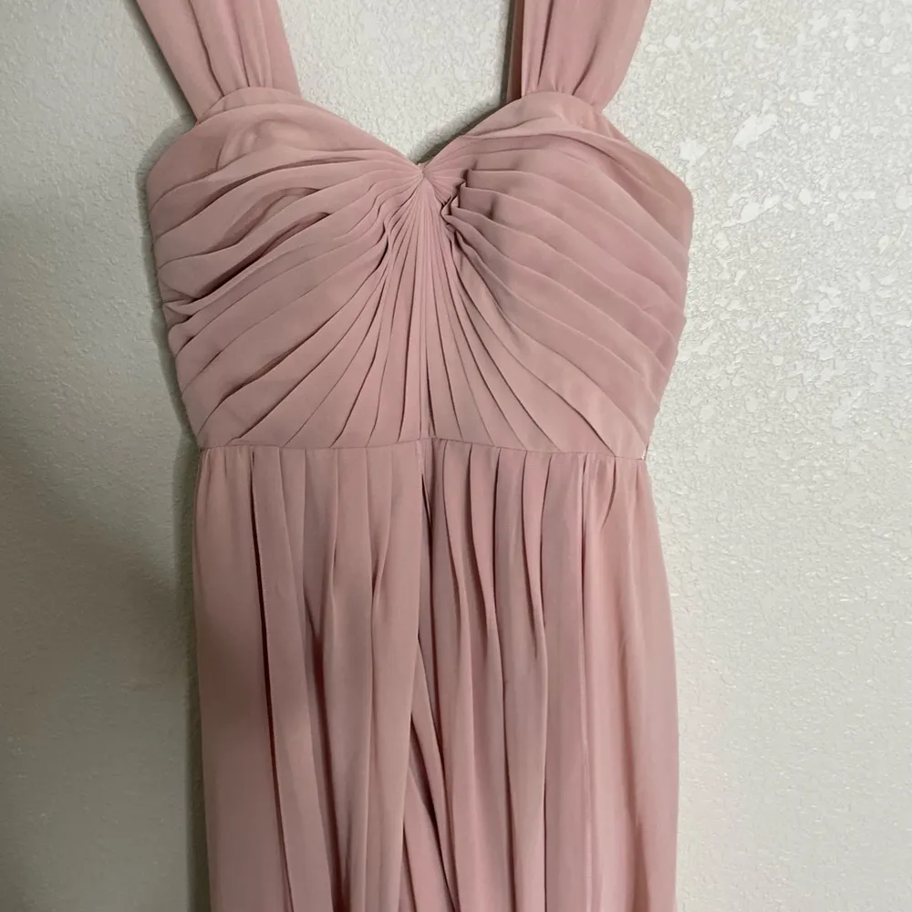 Jenny Yoo Collection Dusty Pink Formal Bridesmaid Maxi Dress 0 - Image 3