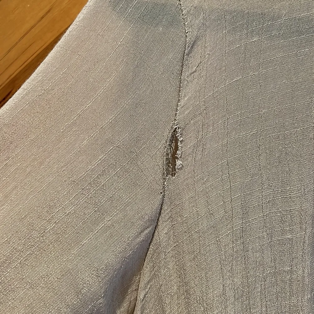 Dreamers tan hippie boho fringe swim coverup/cardigan - Image 5