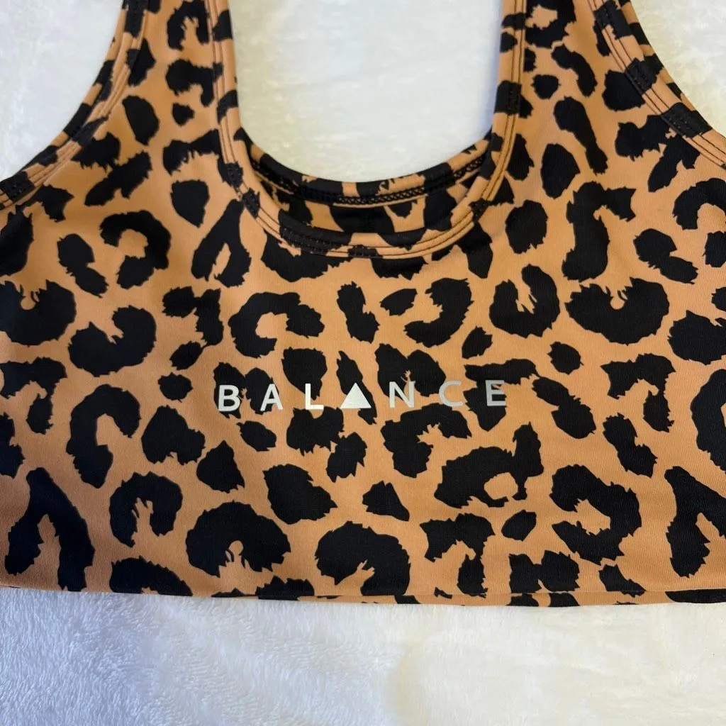 Balance Athletica Cheetah Print Sports Bra Small Women - Image 3