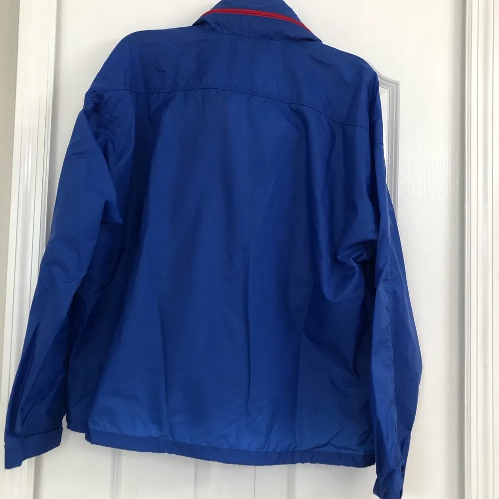 Eastern mountain sports womens vintage full zip windbreaker jacket blue large - Image 2