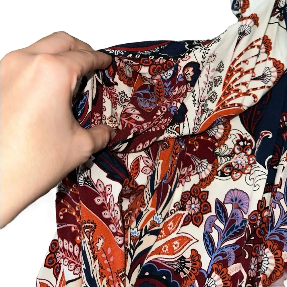 Xhilaration Crochet Lace Paisley Handkerchief Dress - Image 6