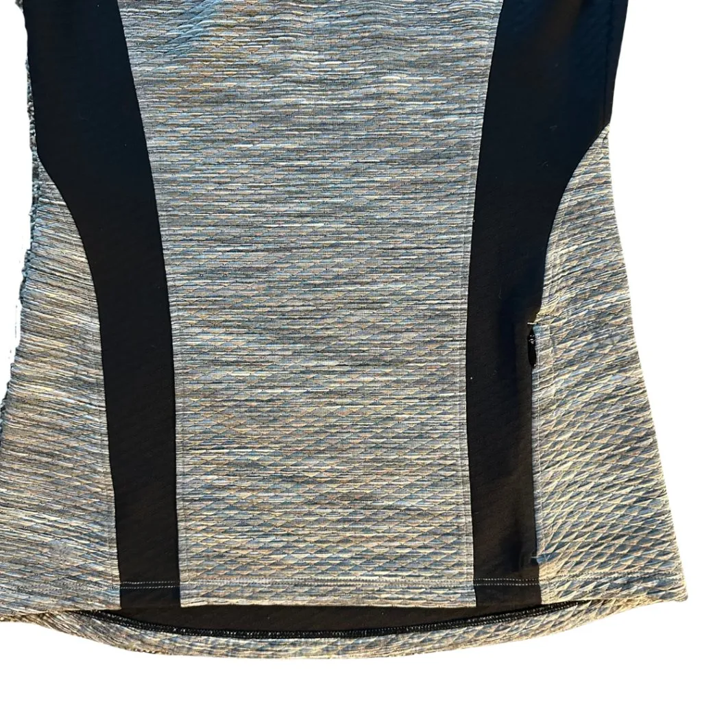 Athleta Pullover Quarter Zip Top gray and black XST - Image 6