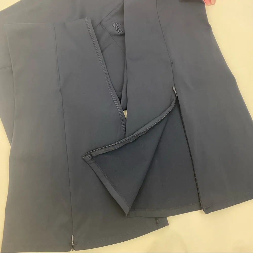 P. E. Nation Full Force Flare Pants Leggings High Rise Navy Blue Size L - Image 10