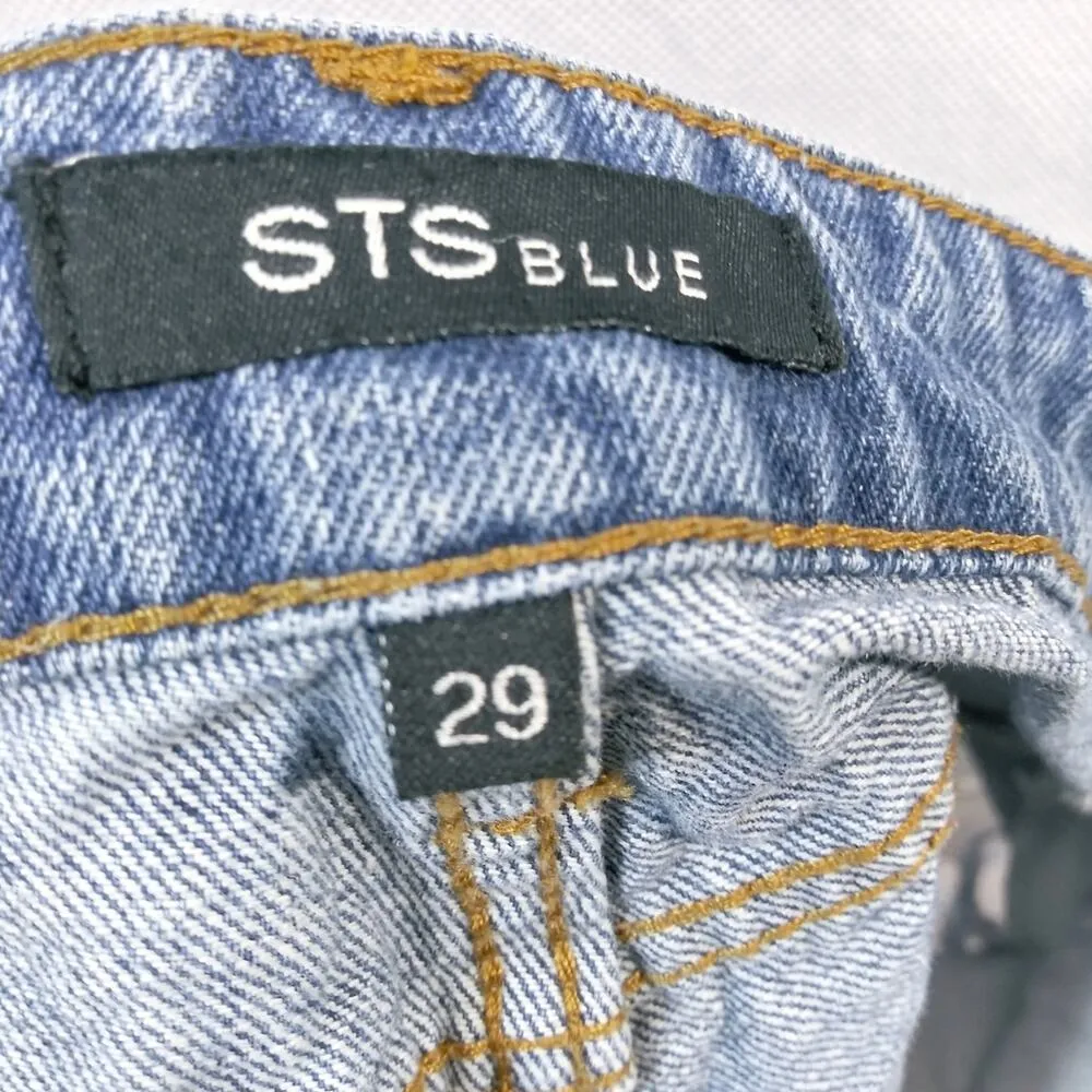 STS Blue Cheeky Frayed Hem Denim Shorts Festival Concert Size 29 - Image 7