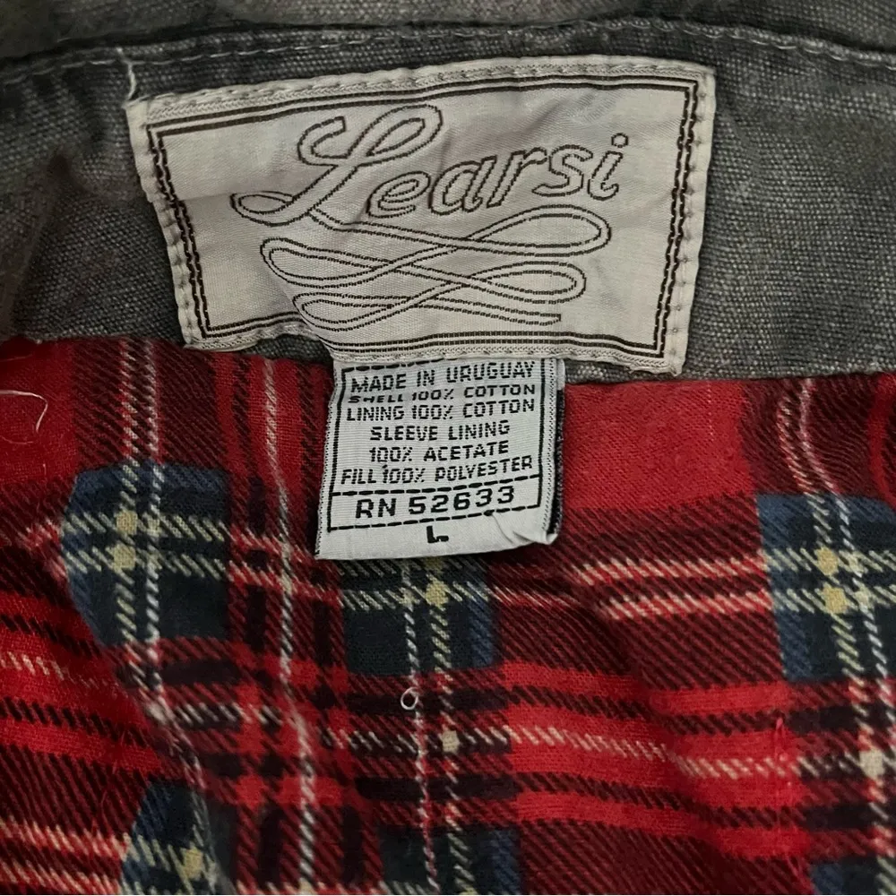 Vintage 80’s Learsi Cotton Bomber Jacket with pleated yoke, Sz L Size L - Image 13