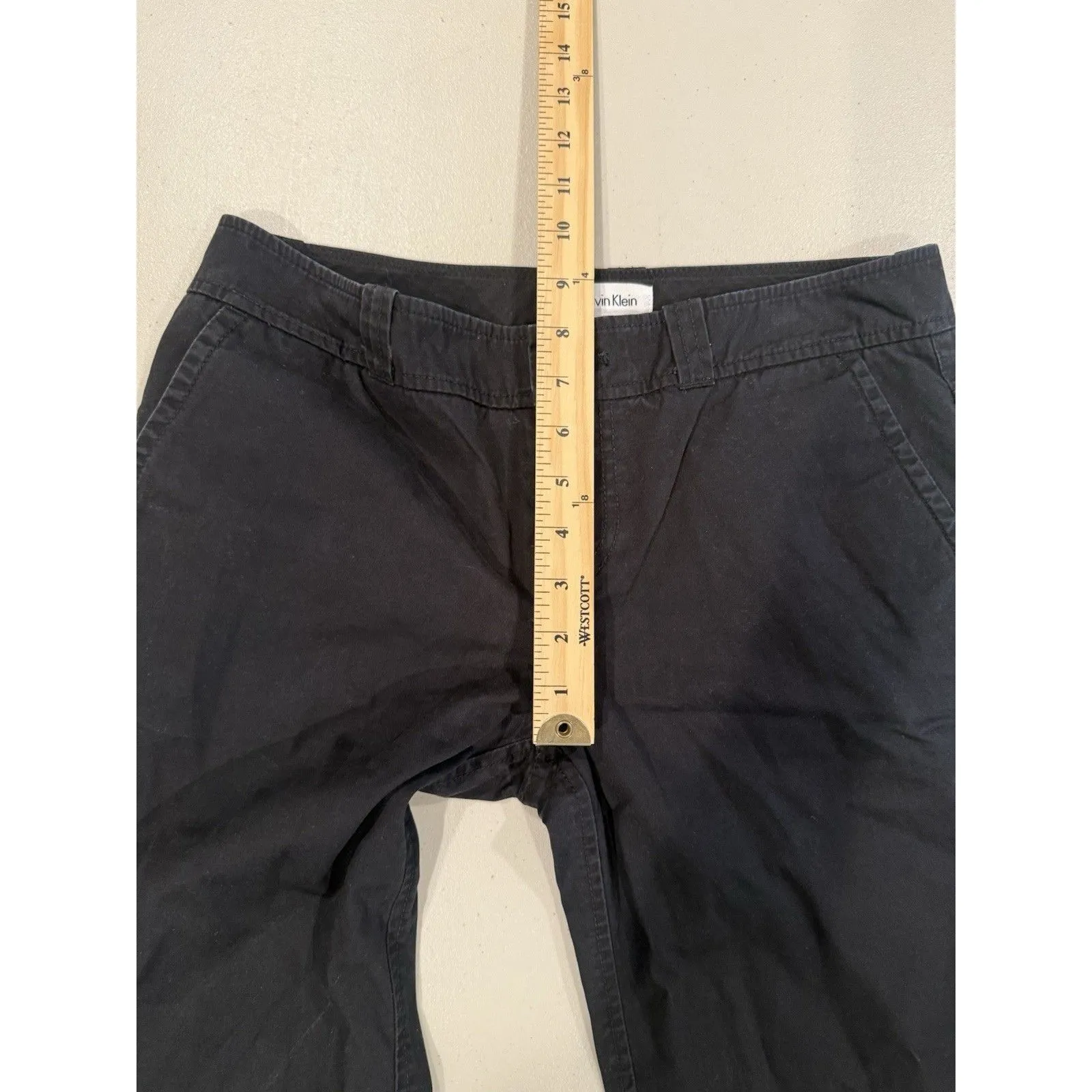 Calvin Klein Pants Womens 31" Black Career 100% Cotton Workwear Travel Capsule - Image 6