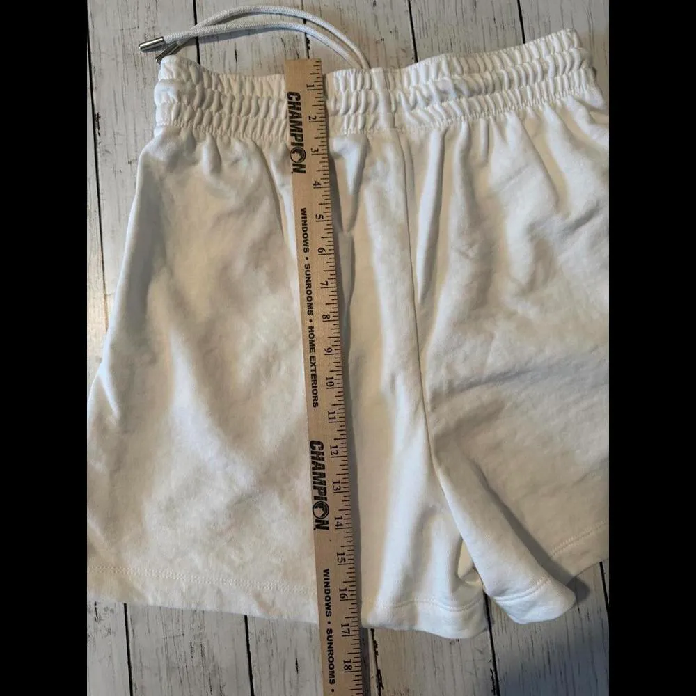 *H&M Women's Size Small Lounge Shorts White Casual Summer Adjustable Sporty - Image 8
