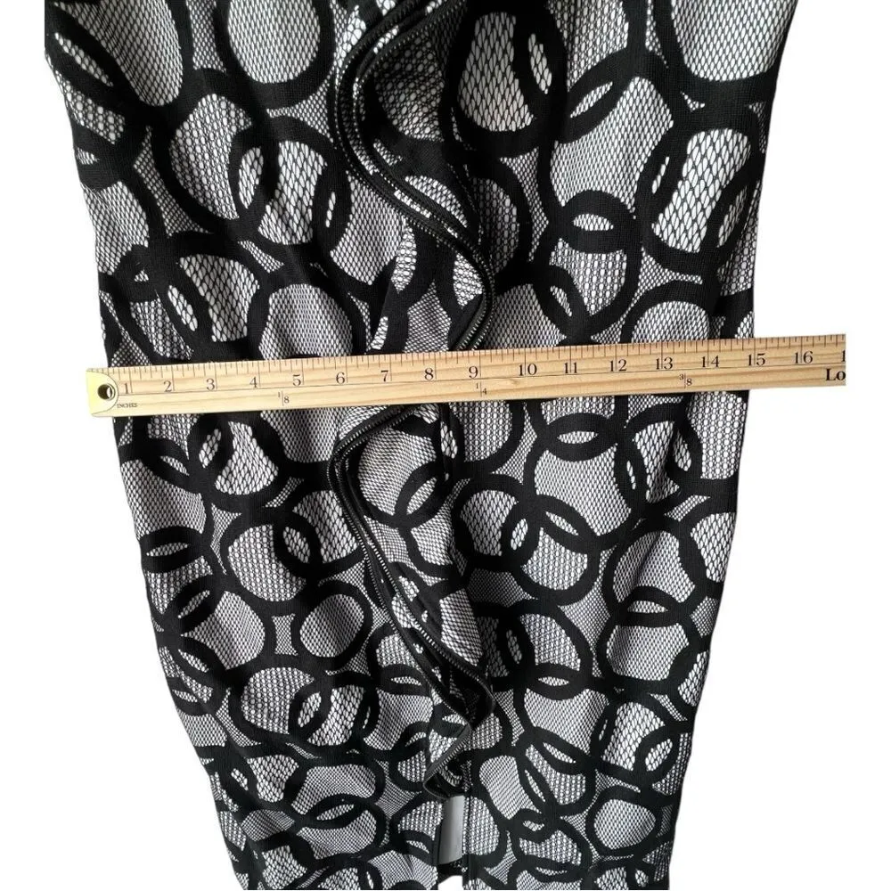 Samuel Dong Dress midi mini black white luxu Zipper elegant formal midi XS - Image 11