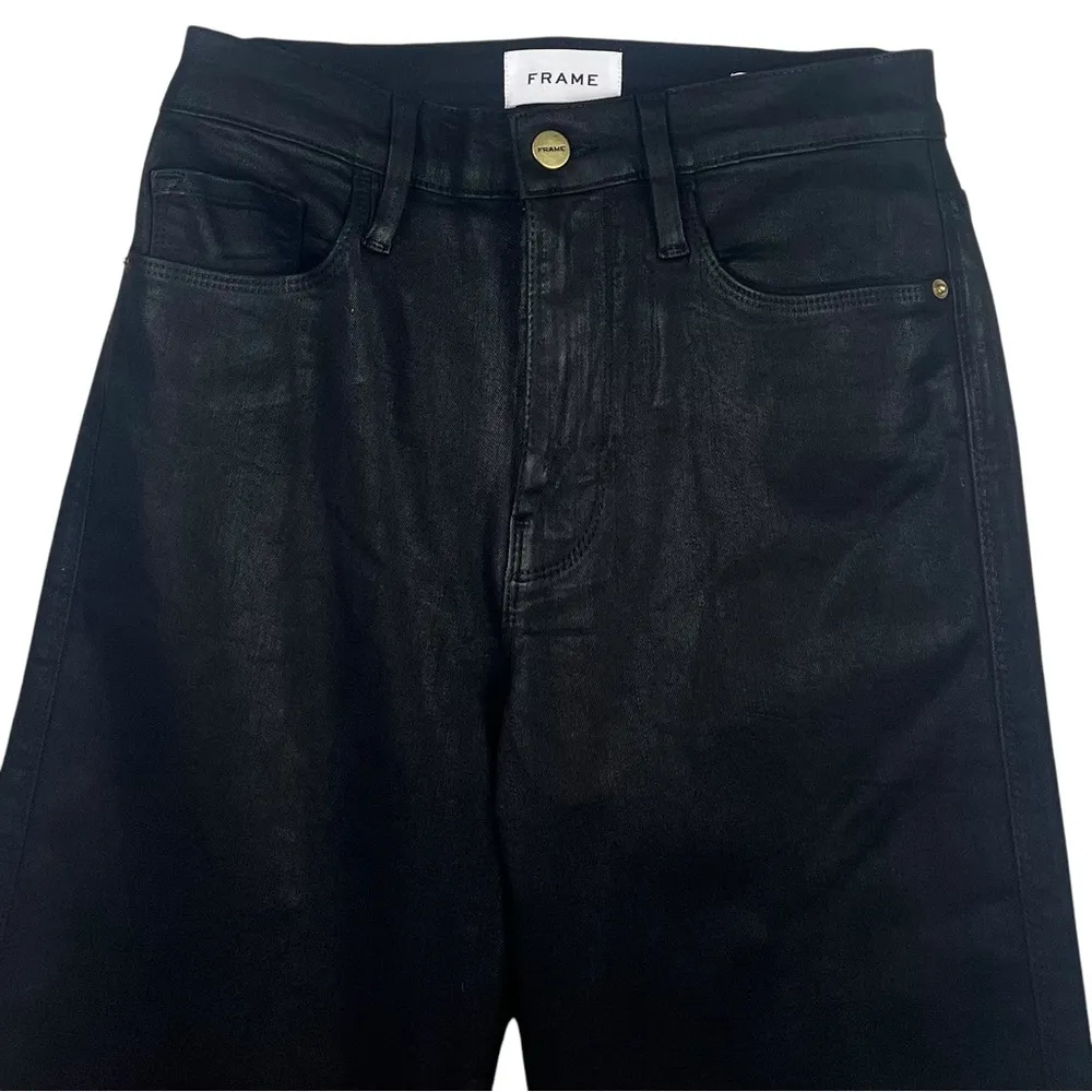 Le Sylvie Slender Straight Coated Jeans - Image 8