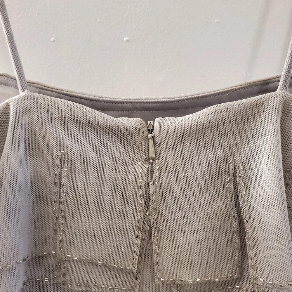 JS Collection Gray Spaghetti Strap Flap Dress 8 - Image 8