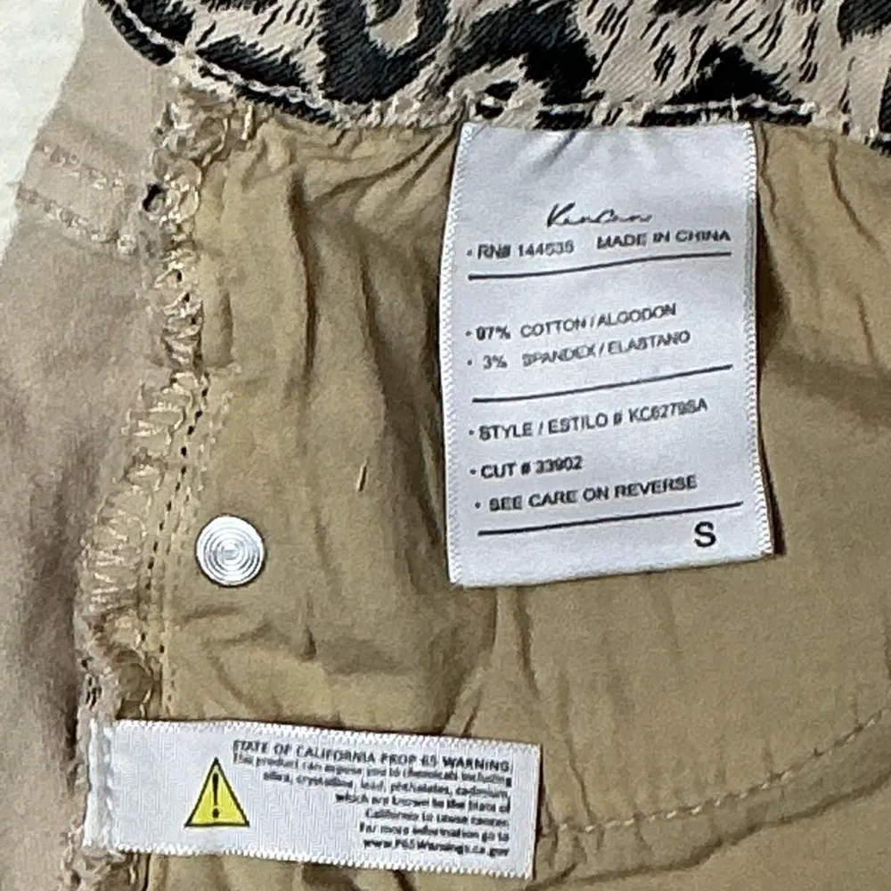 Animal print KanCan Tan and Black Jean Shorts Stylish and Versatile - Image 13