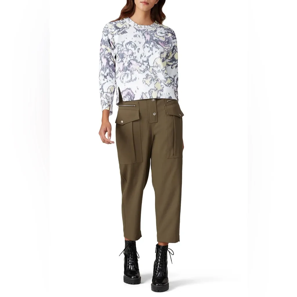 3.1 Phillip Lim Green Wool Snap Cargo Pant - Image 10