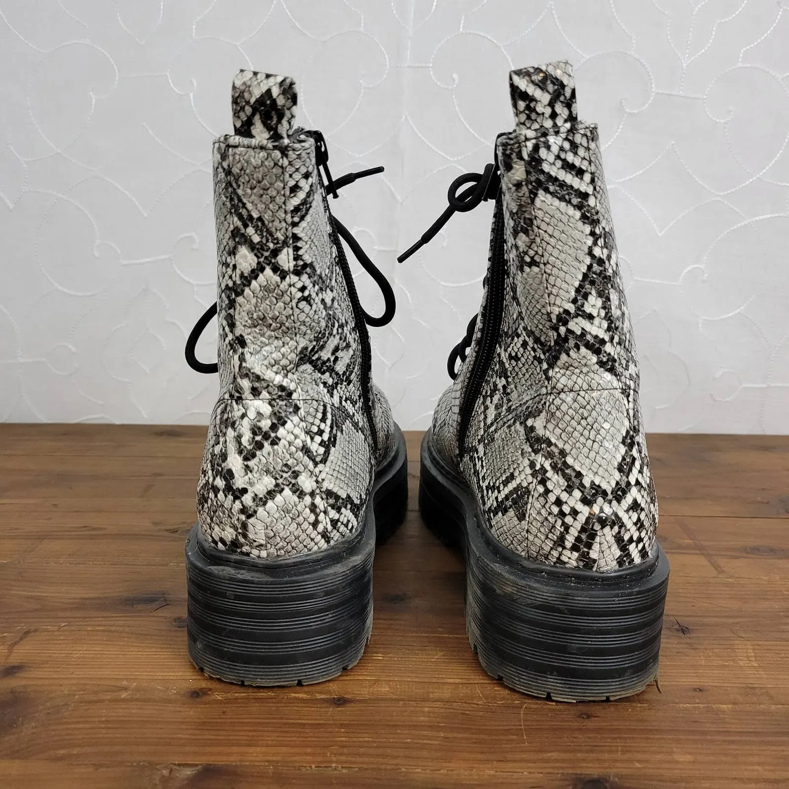 Mia‎ Cortez Military Combat Boots Size 6.5 Zip Side - Image 6