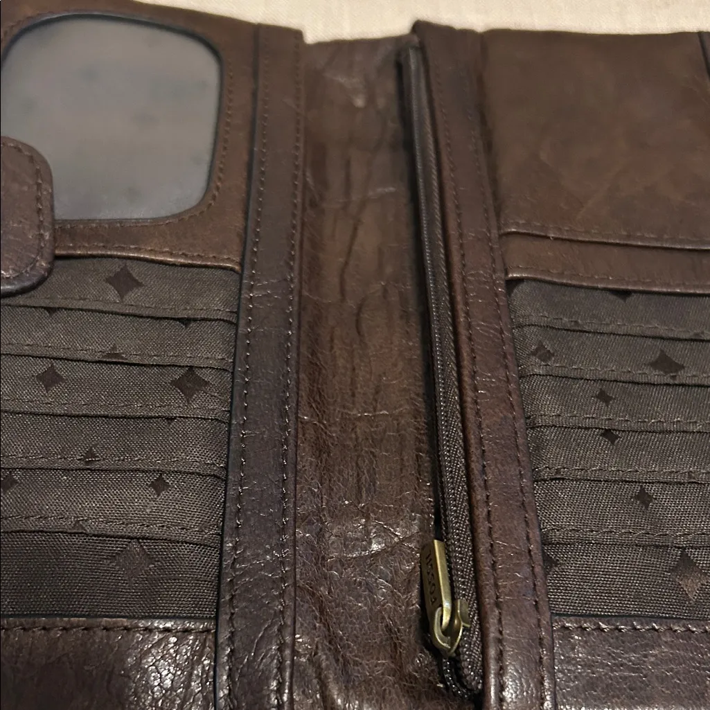 Fossil Dark Brown Leather Wallet - Image 13