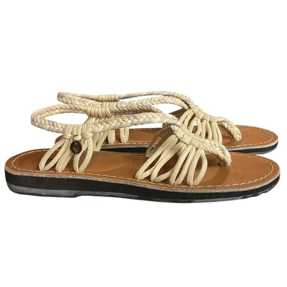 Vines Women's Islandwear Women's Braided Slingback Flat Sandals‎ Size 6.5 - Image 2