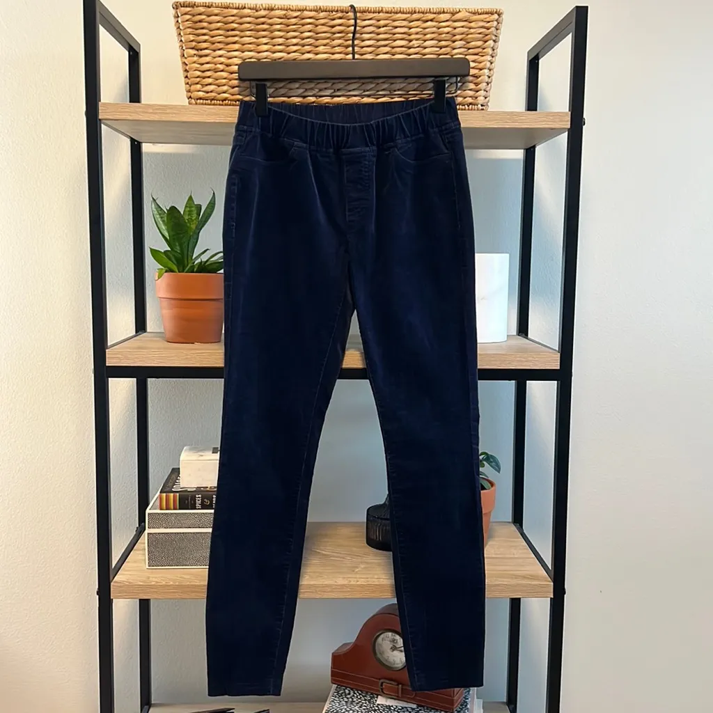 Eileen Fisher Pull On Elastic Waist Cord Skinny Pant, XXS - Image 2