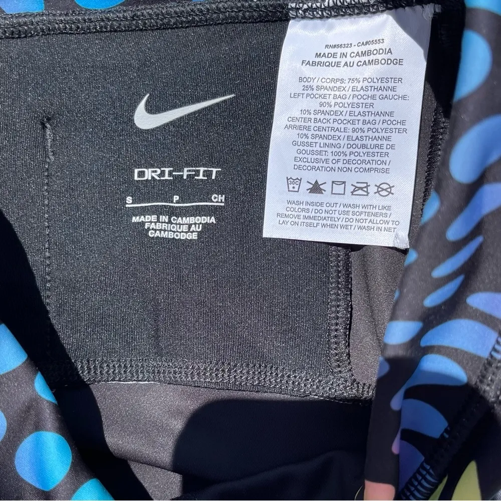 Nike Dri-FIT Run Division Women's Mid-rise Running Leggings Black Multi S NEW - Image 8