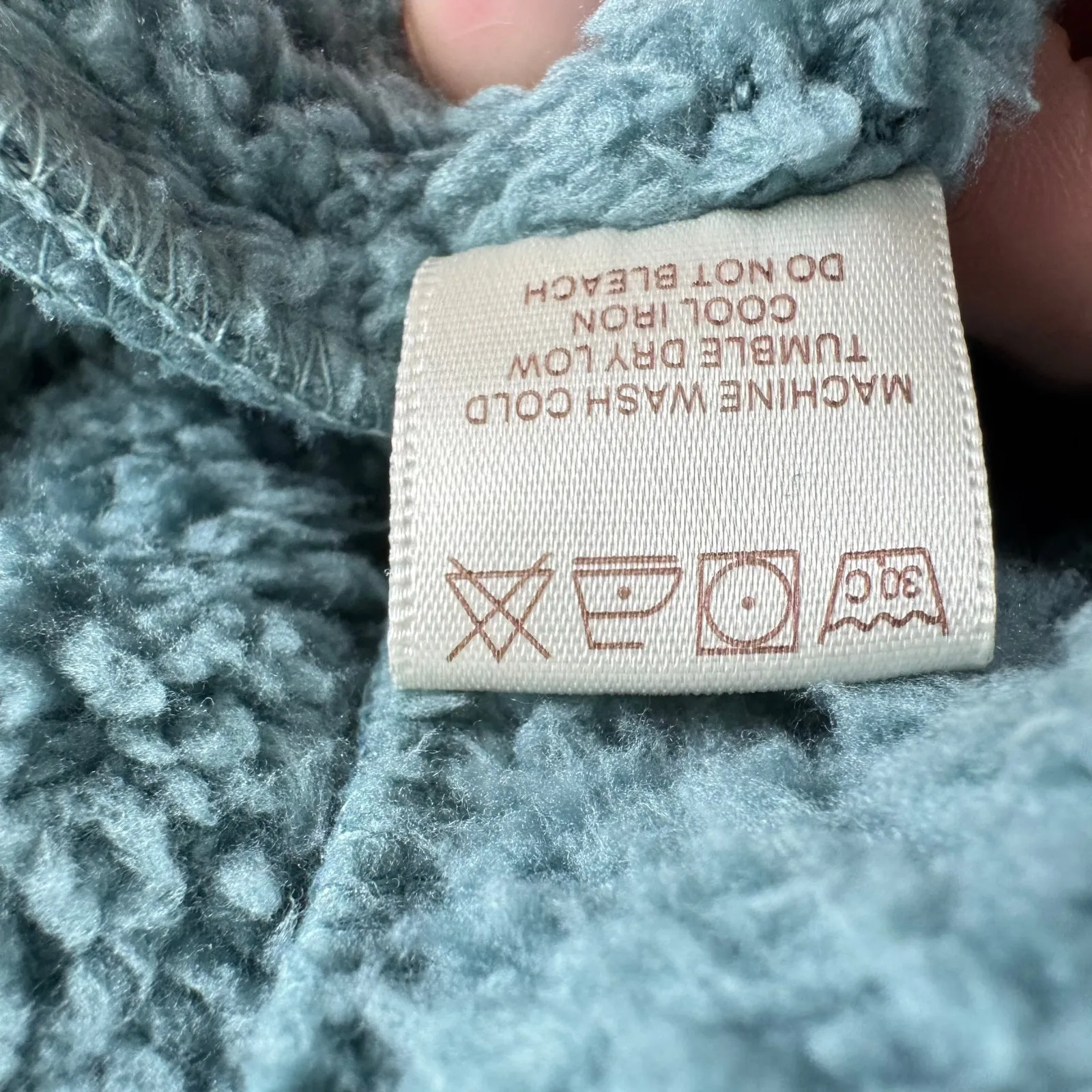 Aventura Blue Fleece Sherpa Lined Full Zip Mock Neck Zippered Pockets Vest Sz M Size M - Image 8