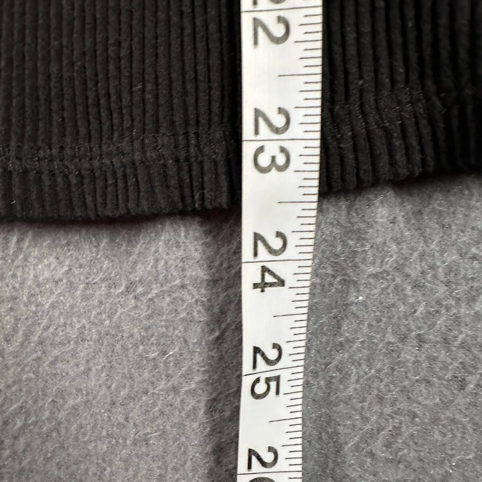 Old Navy Plush Tee Womens Large Long Sleeve Plush Ribbed Tee Black Pullover Y2K - Image 8