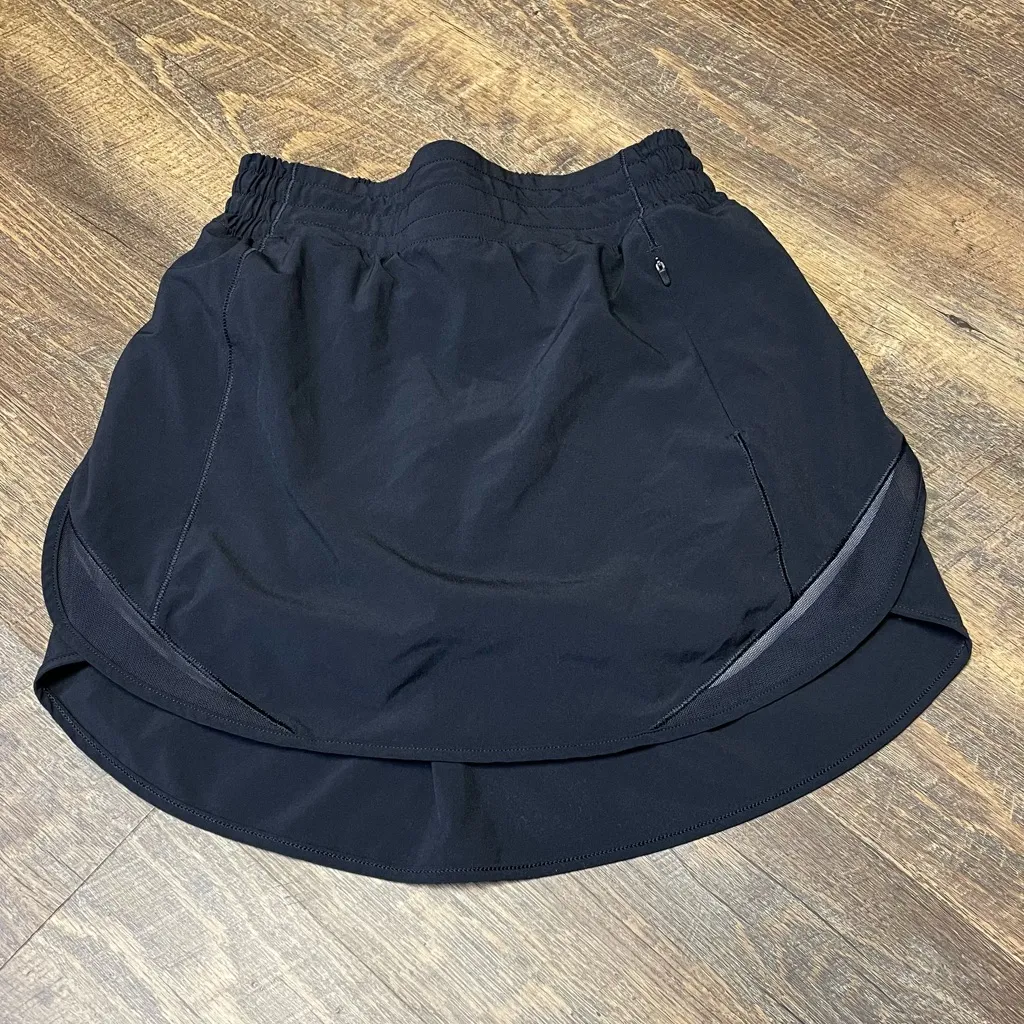 Lululemon Hotty Hot High-Rise Skirt Womens 2 Skort Running Gym Athletic Black - Image 3