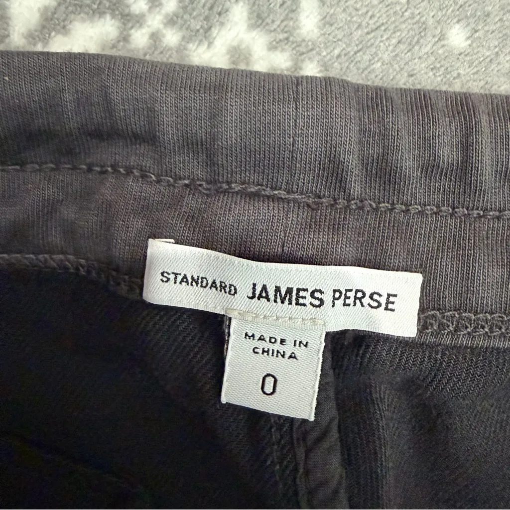 James Perse Soft Drape Utility Pant Carbon Pigment Gray XS James (0) NWOT - Image 4
