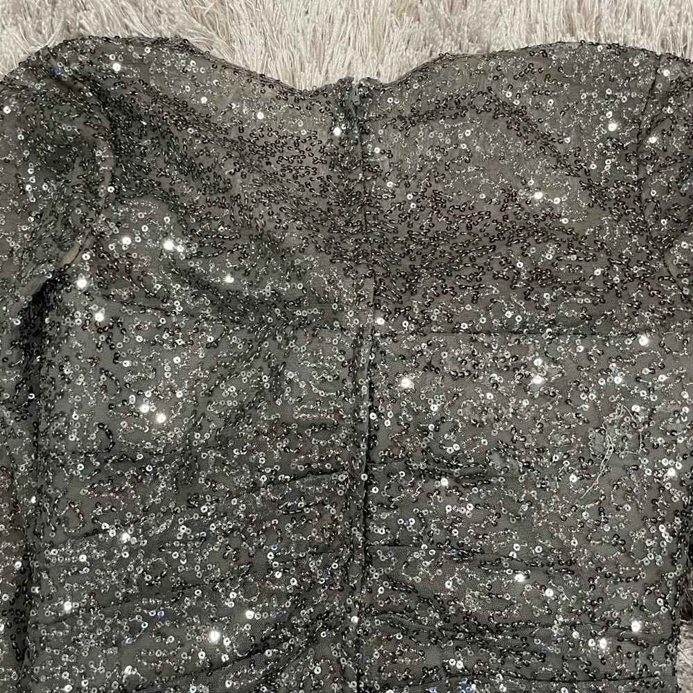 La Femme 28065 Sequined Shirred Trumpet Dress 6 - Image 6