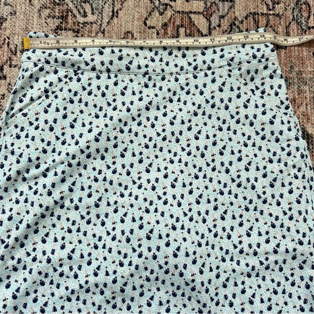 Women’s Peter Millar Alice Petal Hem Golf Skort Apres Party Champagne Small - Image 8