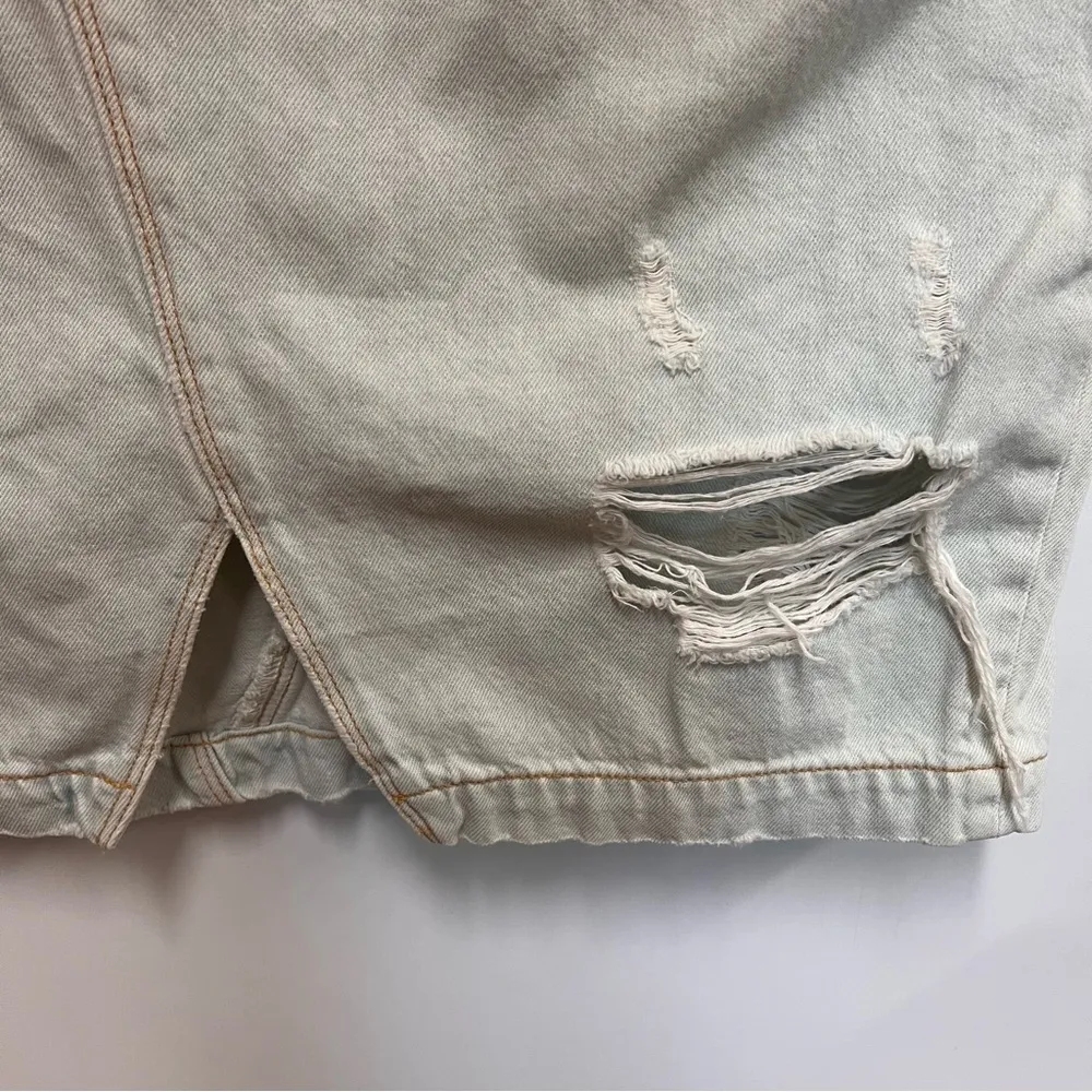 Rag & Bone Denim Skirt Style W1B04K273SNO color Shred Norte 100% Cotton Size 28 - Image 5