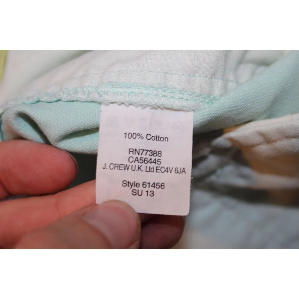 Womens J.Crew 3" Chino 61456 Alpine Blue Cotton Pockets Chino Shorts Size 2 - Image 4