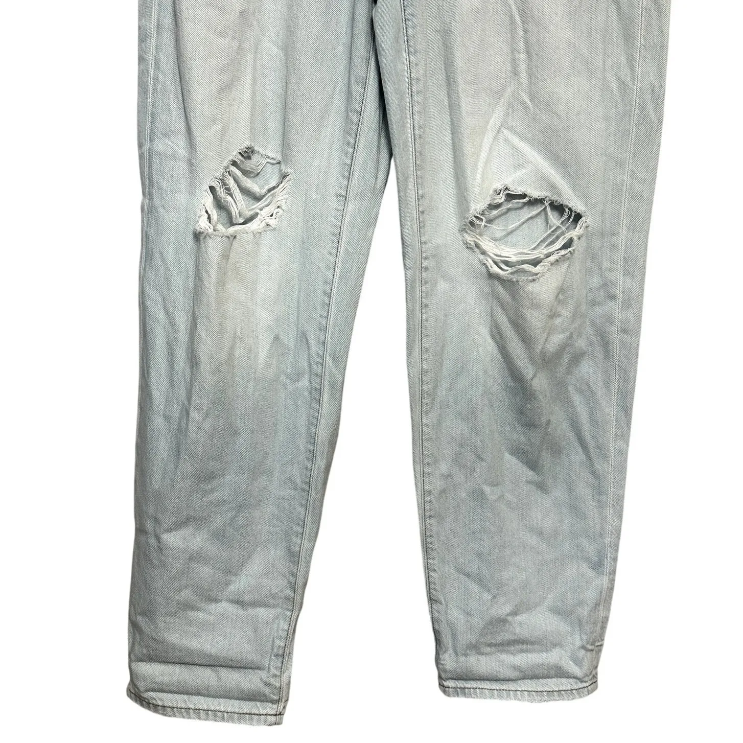 Madewell Slouchy Boyfriend Jeans High Rise Distressed Wrightlane Wash US 24 NWT - Image 3