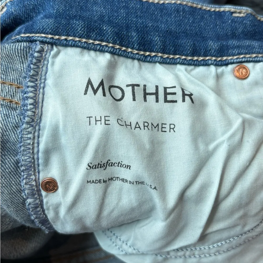 Mother denim the charmer satisfaction blue skinny jeans size 27 - Image 13