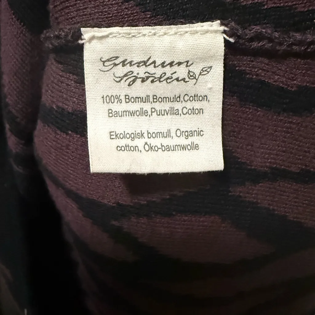 GUDRUN SJODEN Long Sleeve Knitted Patterned Dress Red Size M - Image 6